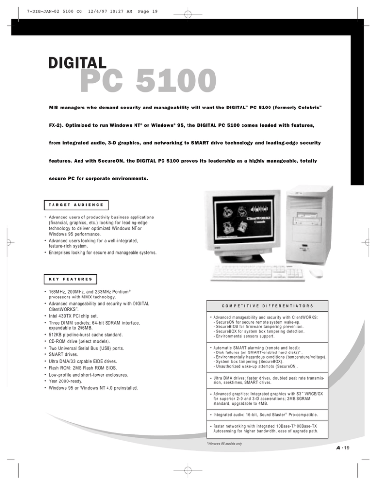 HP Digital PC 500 User manual HP Digital PC 500 User manual