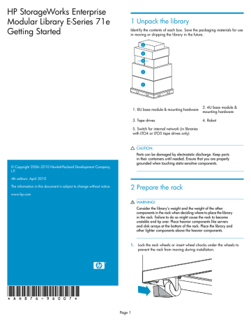HP EML Base Library Getting started guide HP EML Base Library Getting started guide