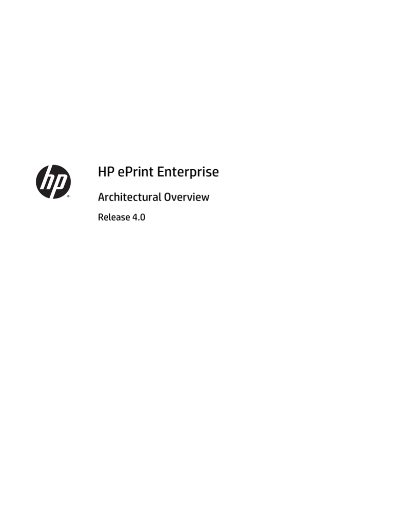 HP ePrint Enterprise Reference guide HP ePrint Enterprise Reference guide