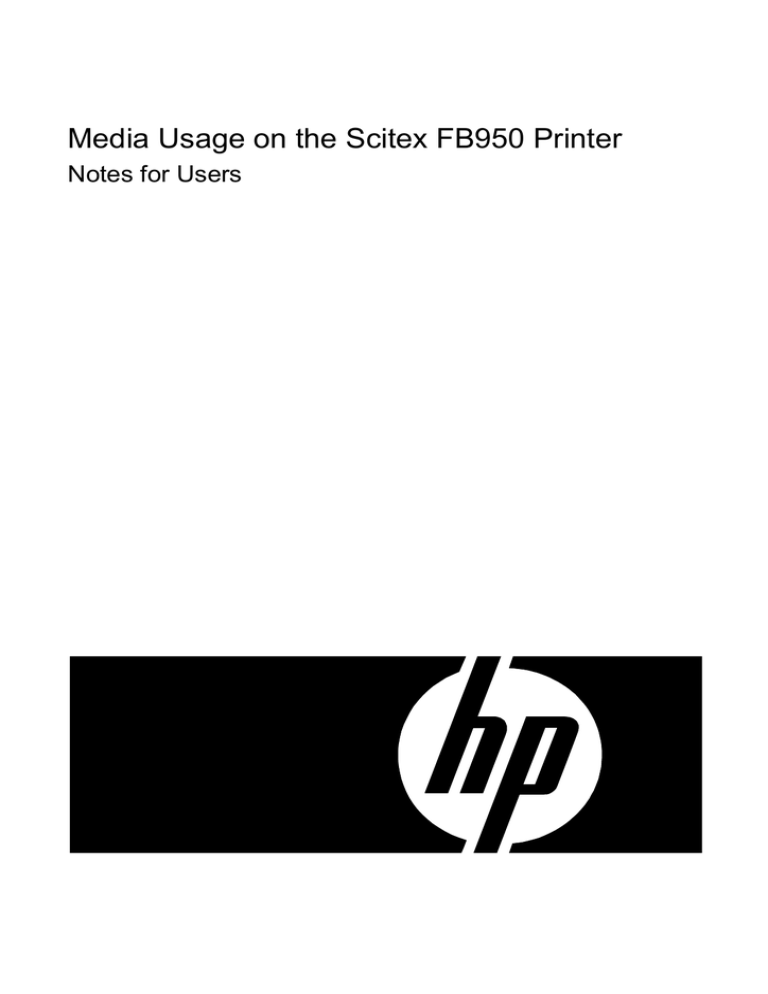 HP FB950 User's manual HP FB950 User's manual