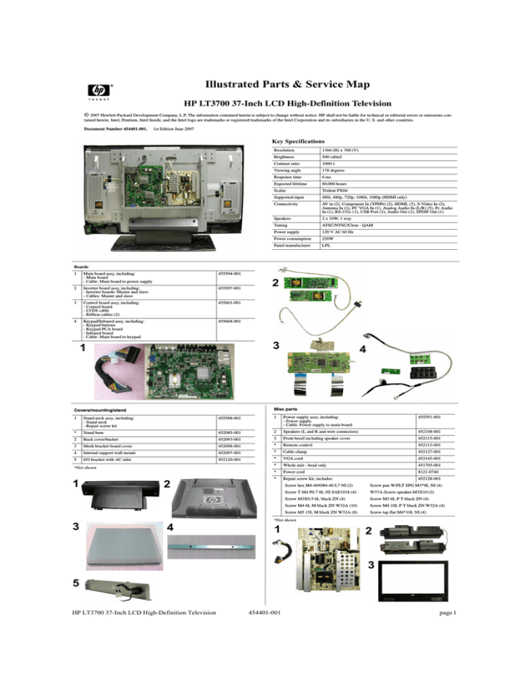 HP LT3700 User's manual HP LT3700 User's manual