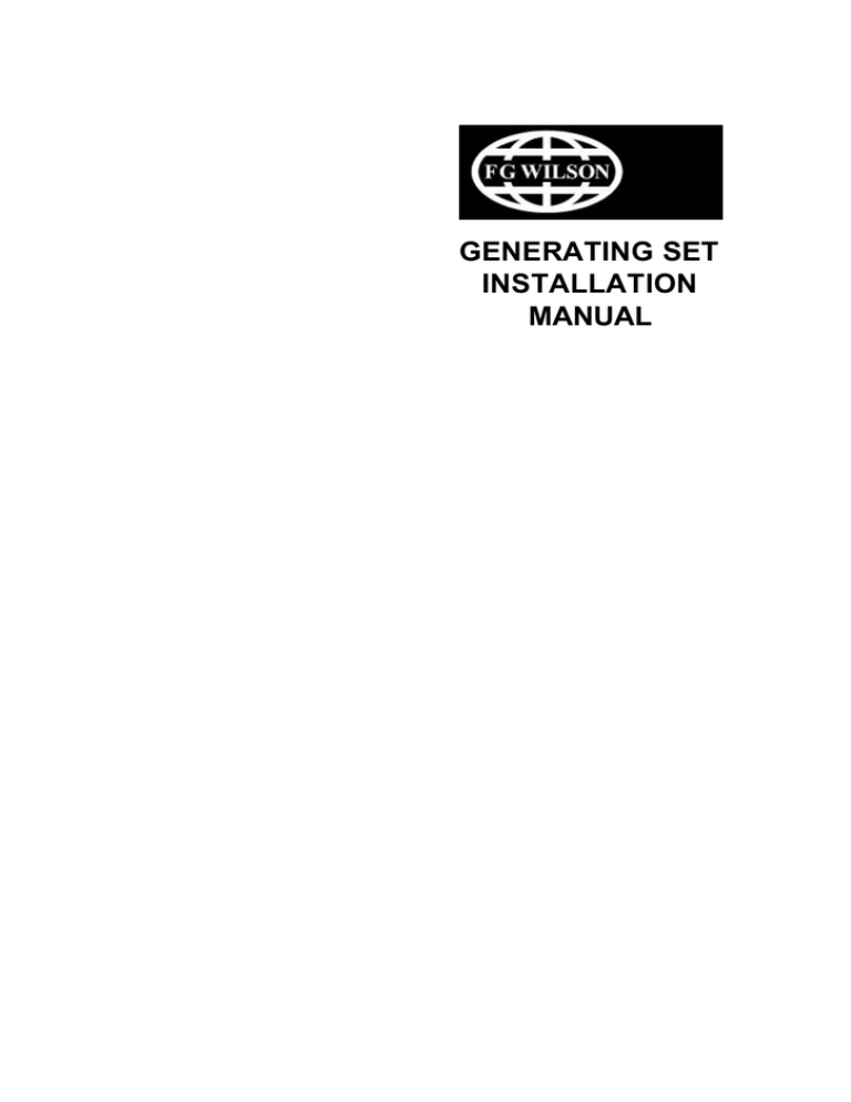 HP Generating Set User's manual HP Generating Set User's manual