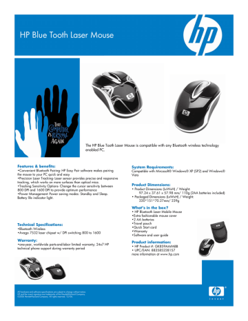 HP GK859AA#ABB User's manual HP GK859AA#ABB User's manual