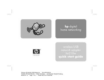 HP hn210w User's manual HP hn210w User's manual