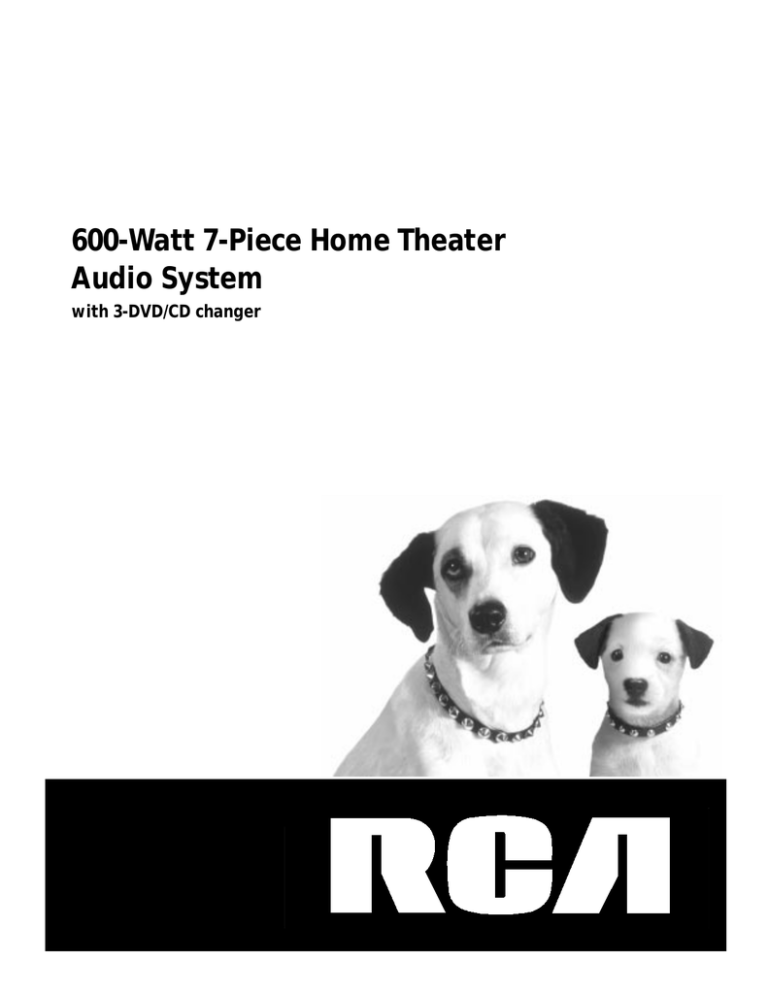 HP Home Theater Audio System User manual HP Home Theater Audio System User manual
