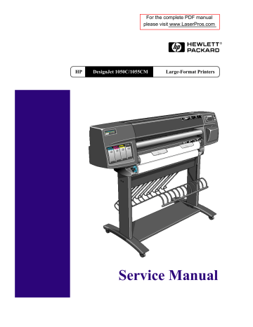 HP 1050C User's manual HP 1050C User's manual