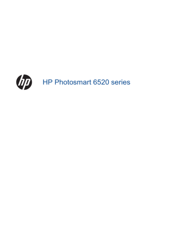 HP PS6520, 6520, Photosmart 6520 e-All-in-One Printer series, CN684WN User manual HP PS6520, 6520, Photosmart 6520 e-All-in-One Printer series, CN684WN User manual
