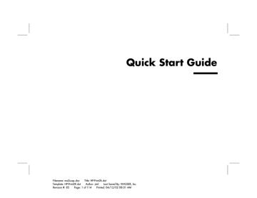 HP Pavilion User's manual HP Pavilion User's manual