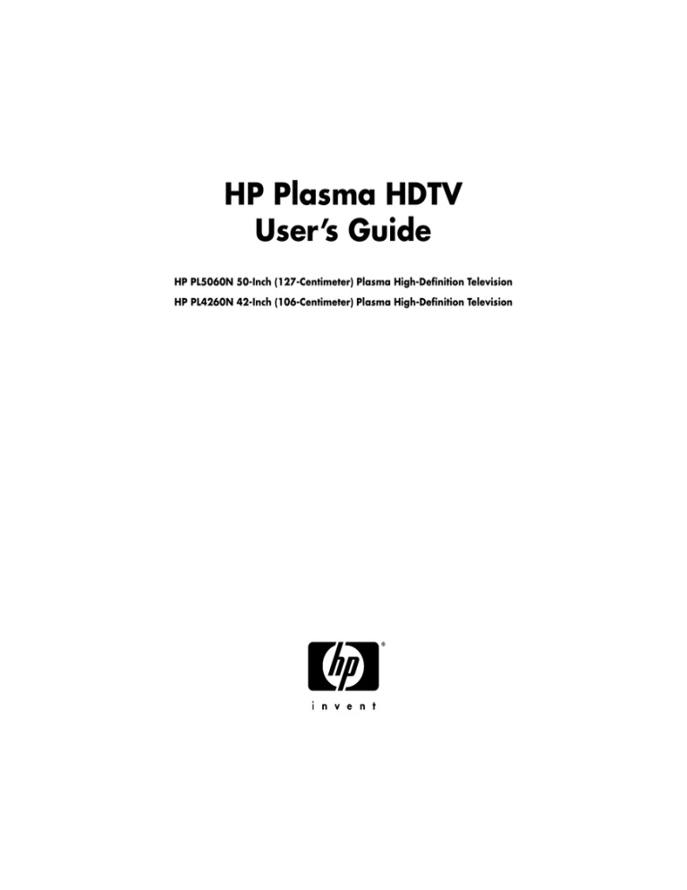 HP PL4260N User manual HP PL4260N User manual