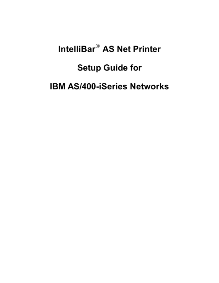 HP IBM AS/400 User manual HP IBM AS/400 User manual