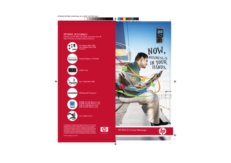 HP iPAQ 512 User manual HP iPAQ 512 User manual