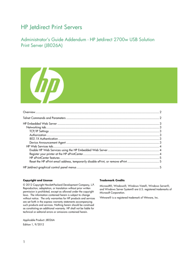 HP 2700W User manual HP 2700W User manual