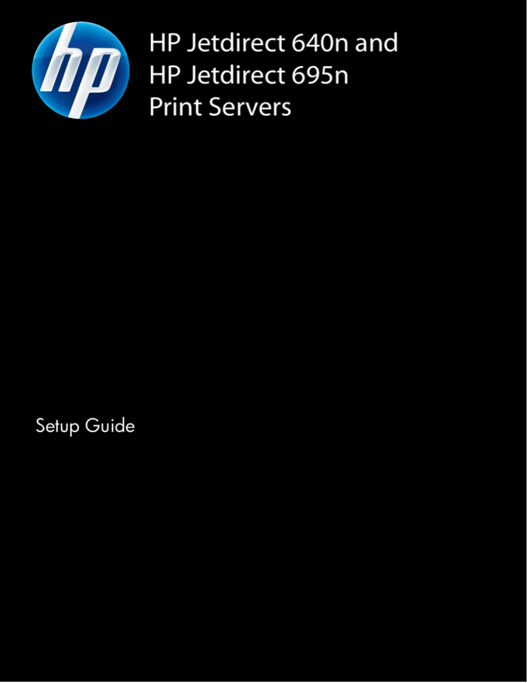 HP 640n Installation guide HP 640n Installation guide