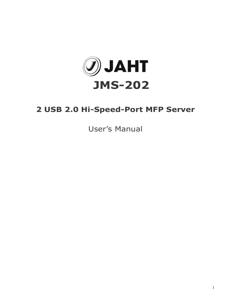 HP JMS-202 User's manual HP JMS-202 User's manual