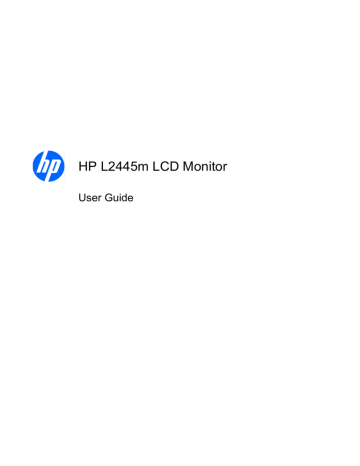 Operating the Monitor. HP Value 24-inch Displays, L2445m | Manualzz Operating the Monitor. HP Value 24-inch Displays, L2445m | Manualzz