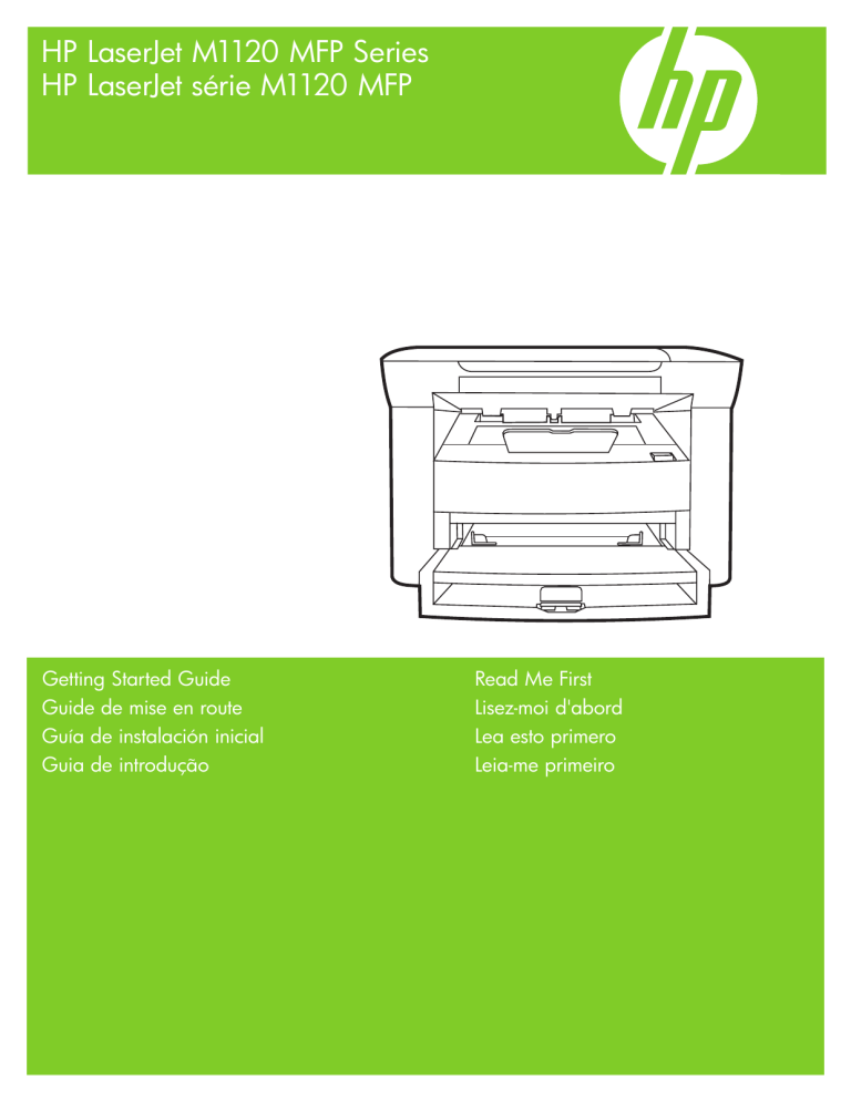 HP M1120 Quick start guide HP M1120 Quick start guide