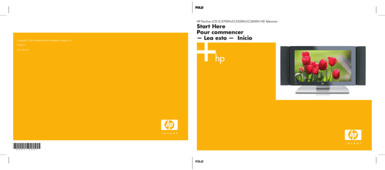 HP LC3200N Quick start guide HP LC3200N Quick start guide