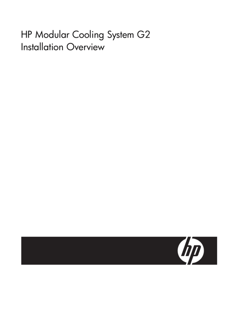 HP Modular Cooling System Installation guide HP Modular Cooling System Installation guide