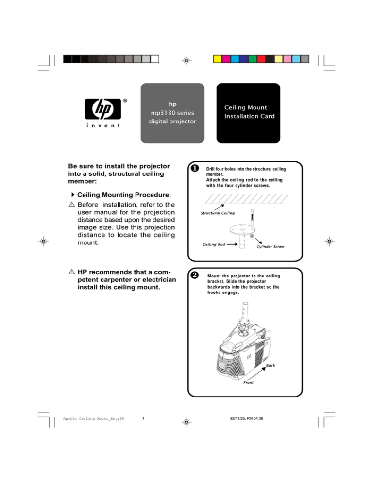 HP mp3130 User manual HP mp3130 User manual