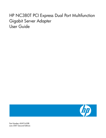 Specifications. HP NC380T | Manualzz