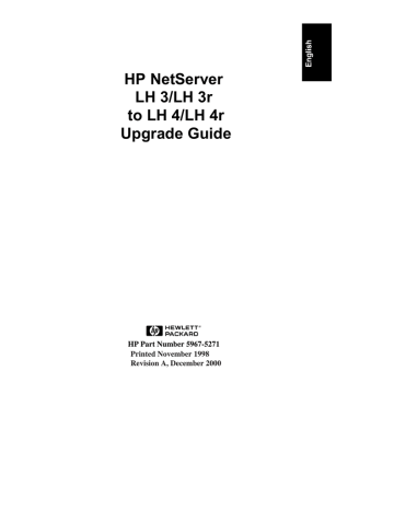HP Network Cables LH 3 User's manual HP Network Cables LH 3 User's manual