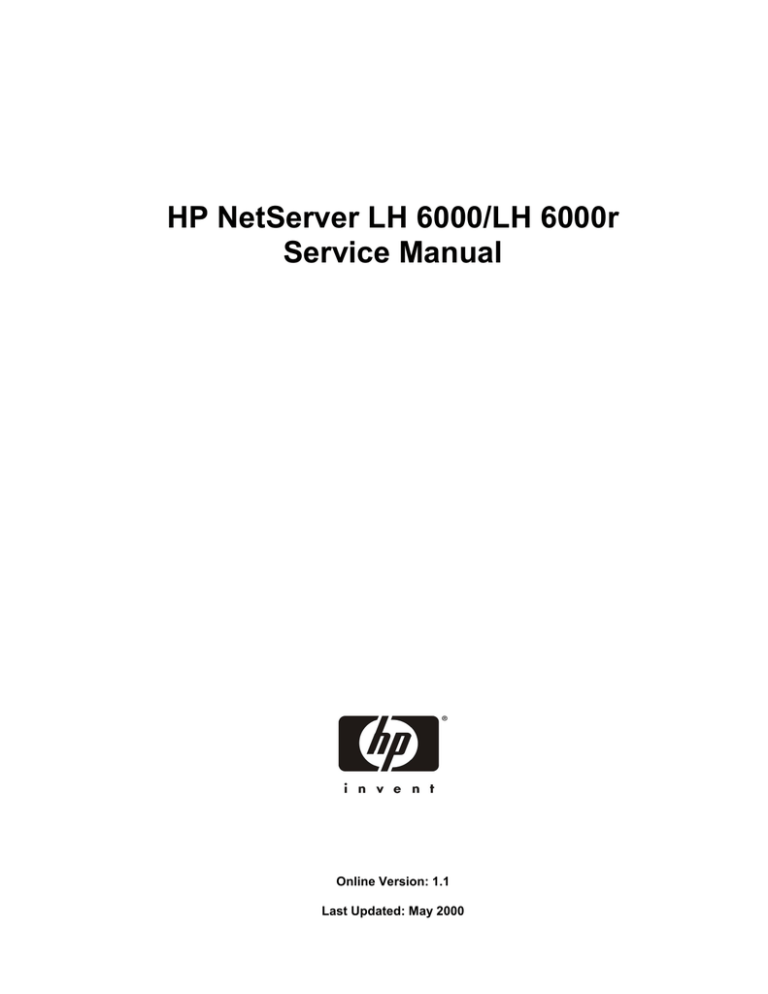 HP Officejet LH 6000 User's manual HP Officejet LH 6000 User's manual