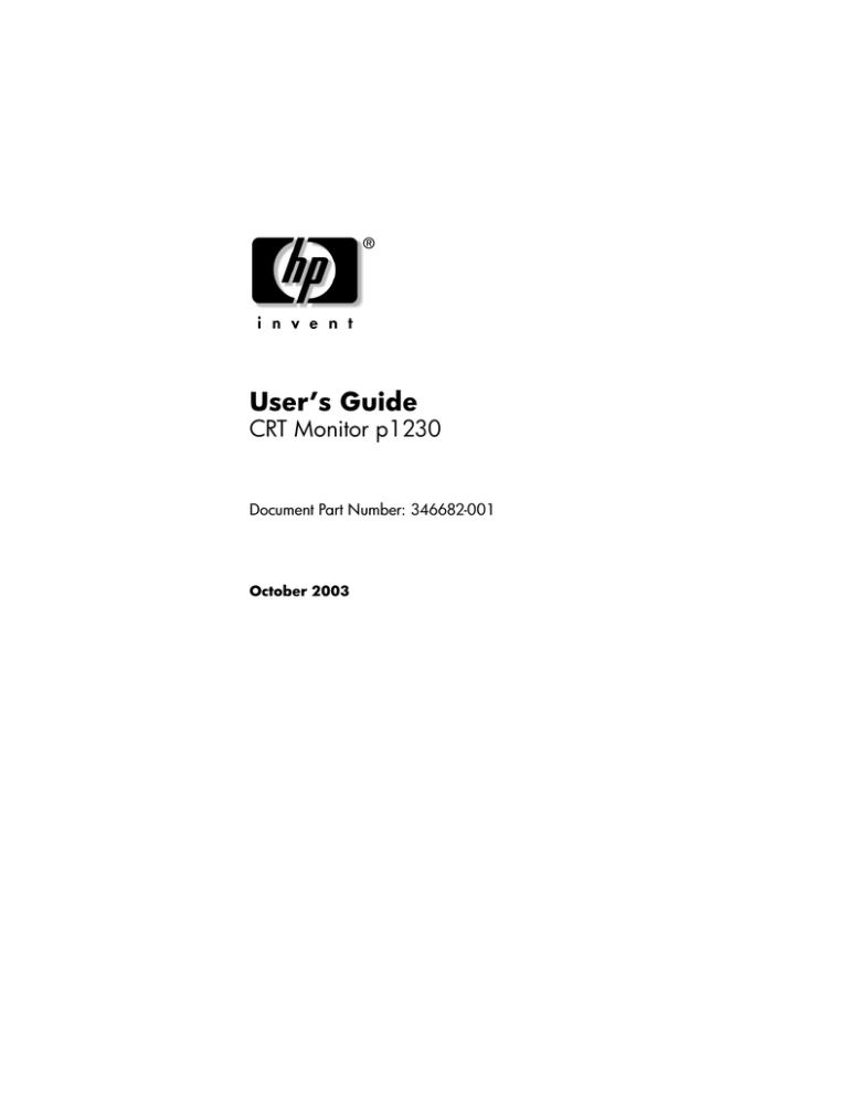 HP P1230 User manual HP P1230 User manual