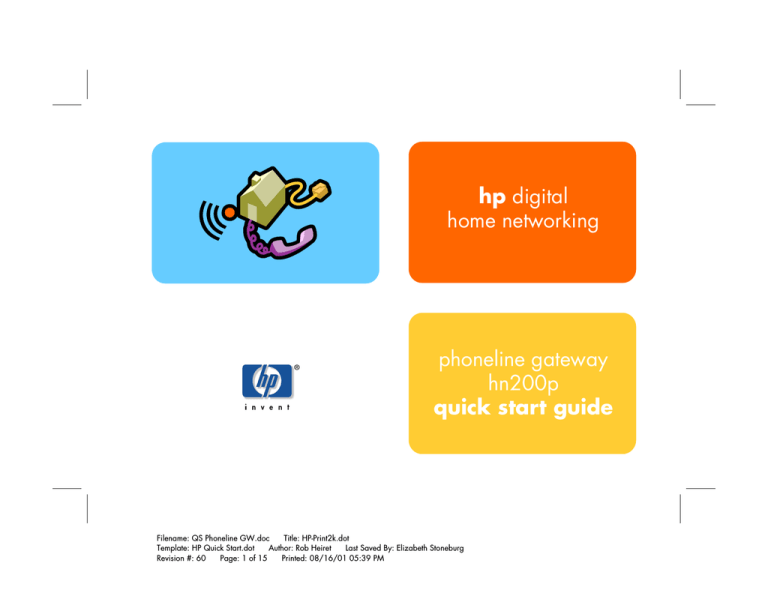 HP hn200p Quick start guide HP hn200p Quick start guide
