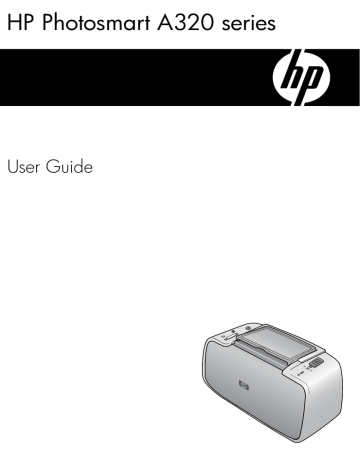 HP Photosmart A320 Printer series, A320 User's manual HP Photosmart A320 Printer series, A320 User's manual