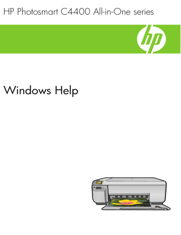 HP PHOTOSMART C4400, Photosmart C4400 All-in-One Printer series User's manual HP PHOTOSMART C4400, Photosmart C4400 All-in-One Printer series User's manual