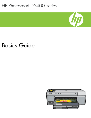 HP Photosmart D5463, Photosmart D5400 Printer series User's manual HP Photosmart D5463, Photosmart D5400 Printer series User's manual