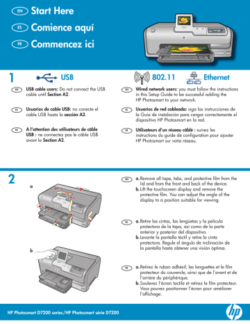 HP Photosmart D7200, Photosmart D7200 Printer series Owner's manual HP Photosmart D7200, Photosmart D7200 Printer series Owner's manual