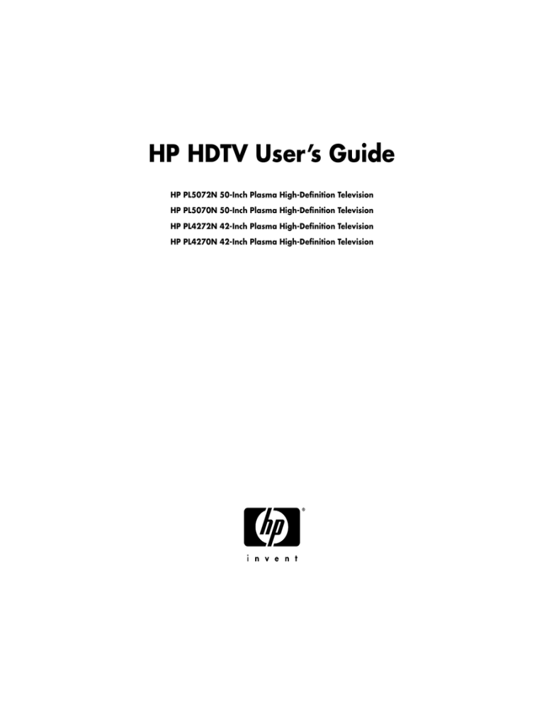 HP PL4270N User manual HP PL4270N User manual