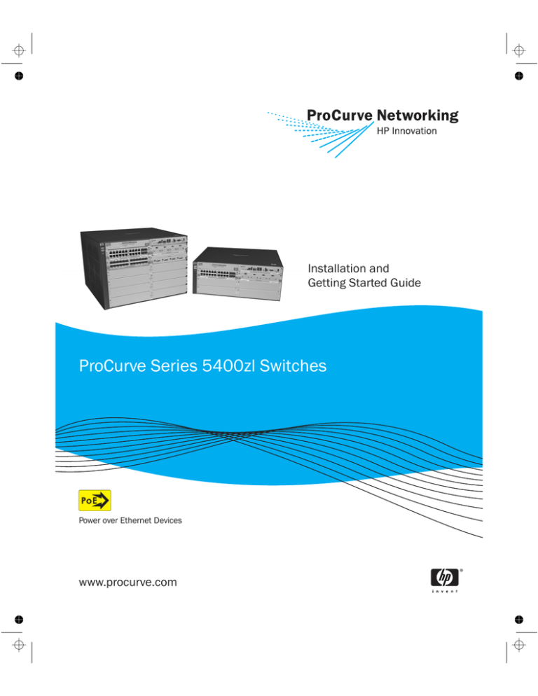 HP ProCurve 5400zl User manual HP ProCurve 5400zl User manual