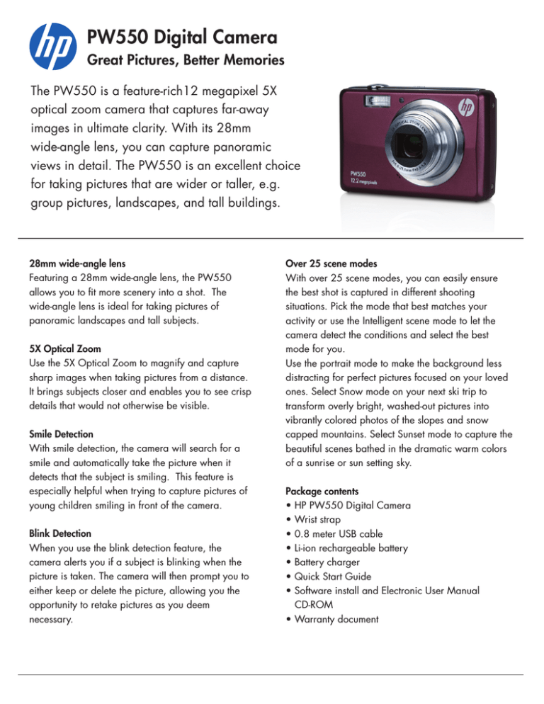 HP PW550 Datasheet HP PW550 Datasheet