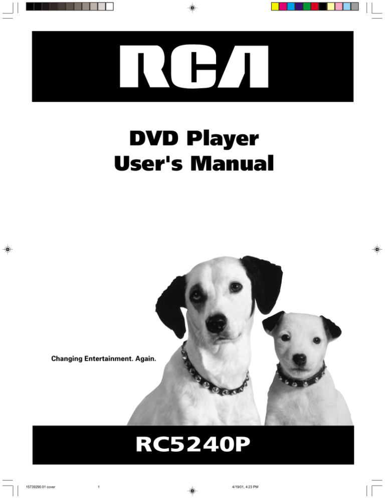 HP RC5240P User's manual HP RC5240P User's manual
