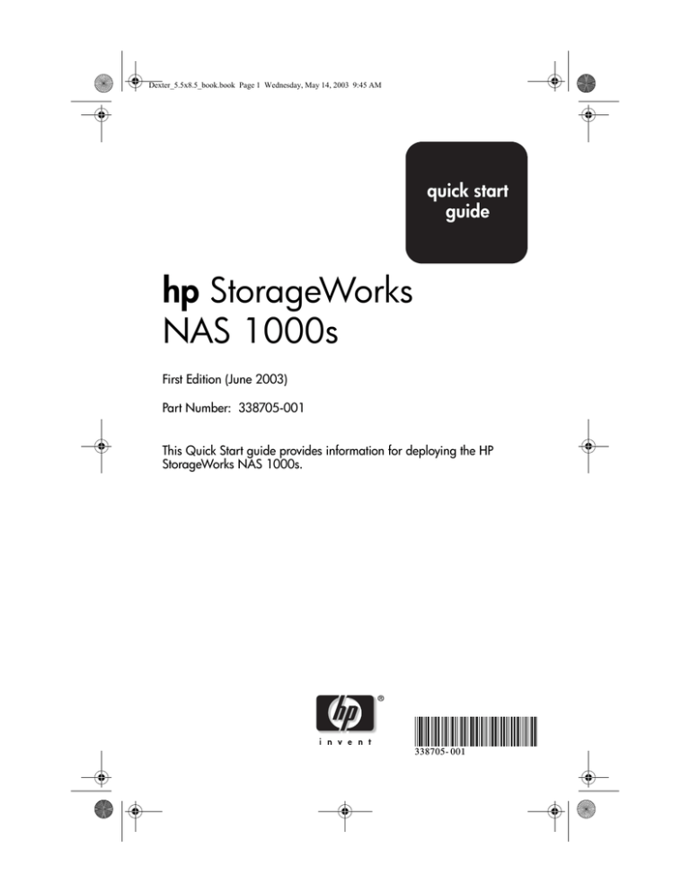 HP 1000s Installation guide HP 1000s Installation guide