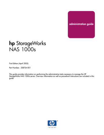 HP S1000 Reference guide HP S1000 Reference guide