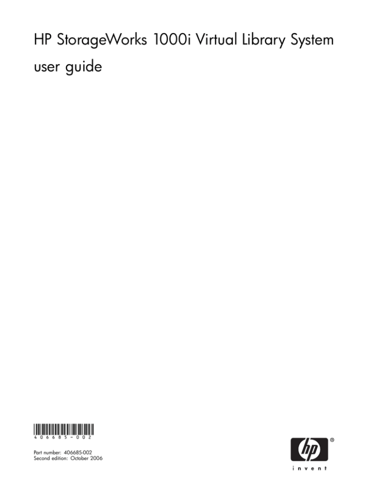 HP VLS1002i User's manual HP VLS1002i User's manual