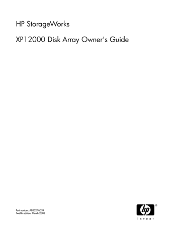 HP XP12000 Owner's manual HP XP12000 Owner's manual
