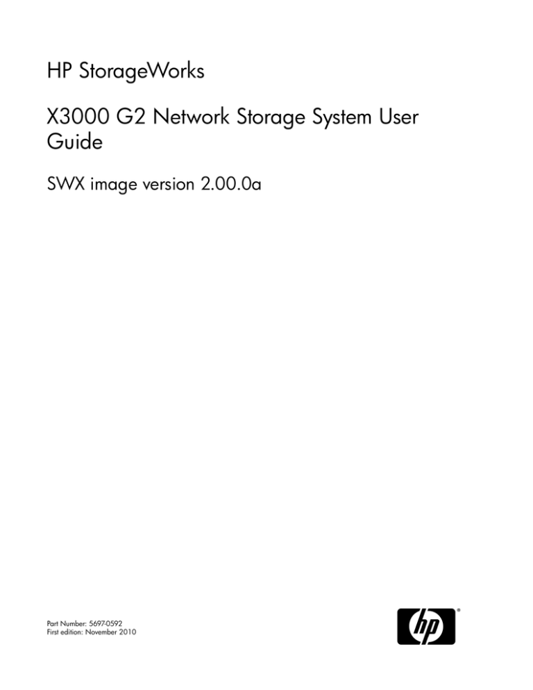 HP StoreEasy 3830 Gateway Storage/S-Buy User manual HP StoreEasy 3830 Gateway Storage/S-Buy User manual