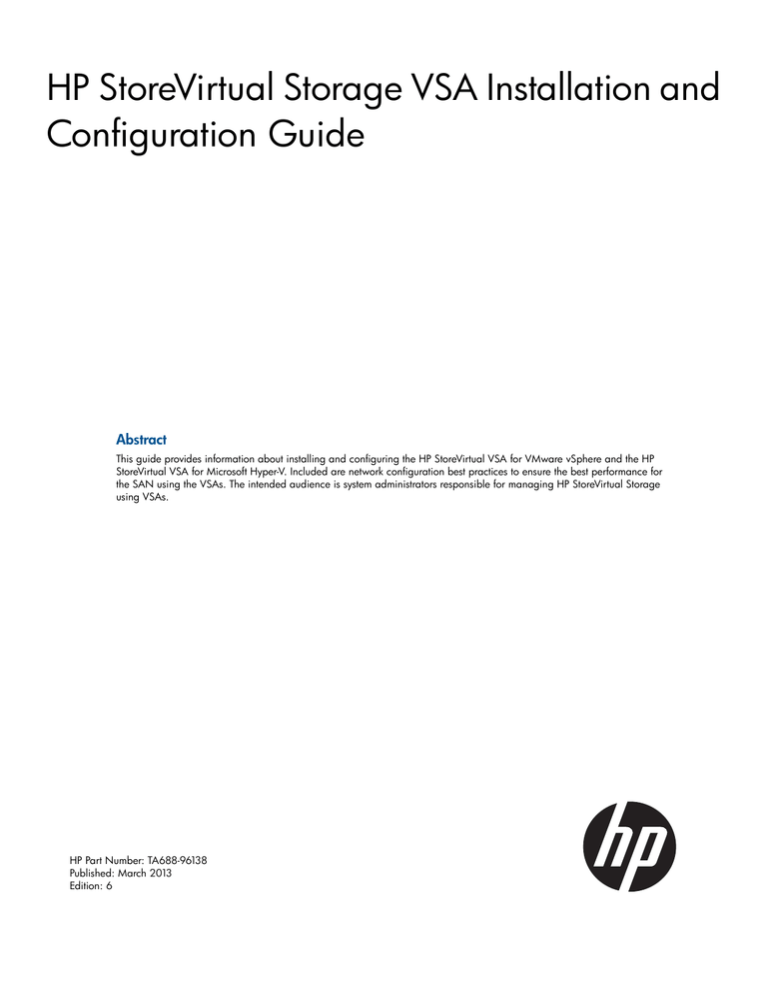 HP Switch TA688-96138 User's manual HP Switch TA688-96138 User's manual