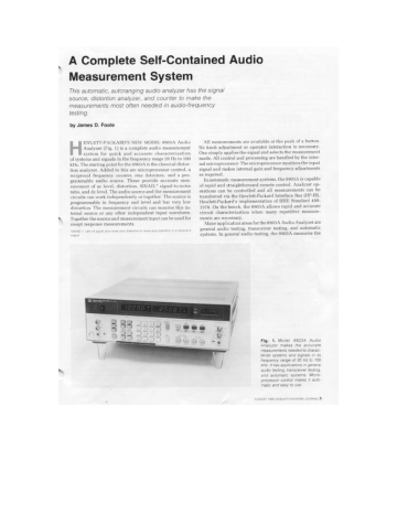 HP 55330M User's manual HP 55330M User's manual