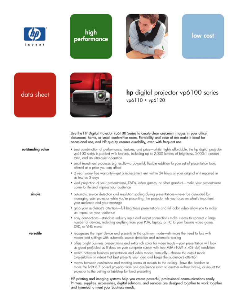 HP vp6100 Series User's manual HP vp6100 Series User's manual
