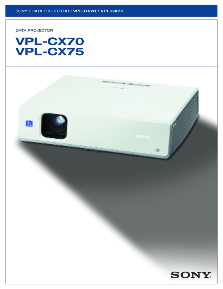 HP VPL-CX75 User's manual HP VPL-CX75 User's manual