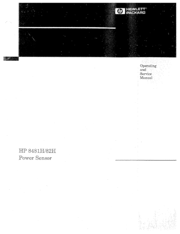 HP 82H User's manual HP 82H User's manual