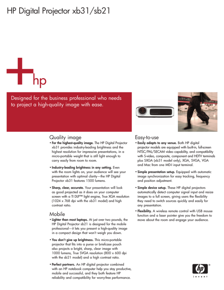 HP xb31/sb21 User's manual HP xb31/sb21 User's manual