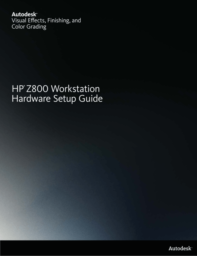 HP Z800 User manual HP Z800 User manual