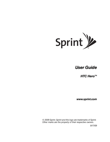 HTC Hero User's manual HTC Hero User's manual