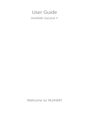 Huawei Ascend Y User's manual Huawei Ascend Y User's manual